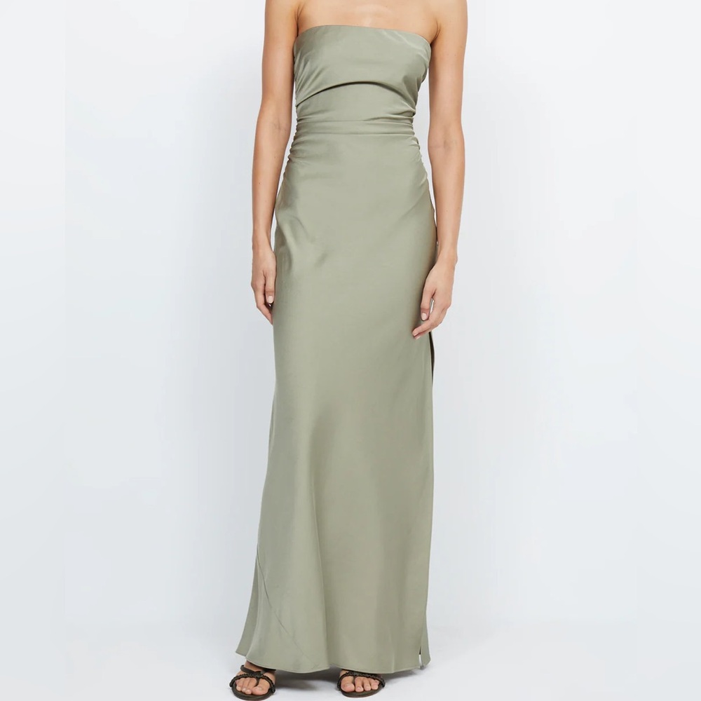 Strapless maxi in sage - bec + bridge